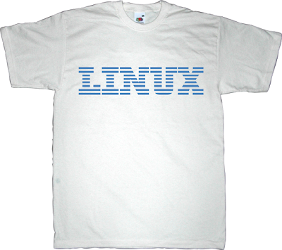 linux ibm typography fun free software t-shirt ephemeral-t-shirts