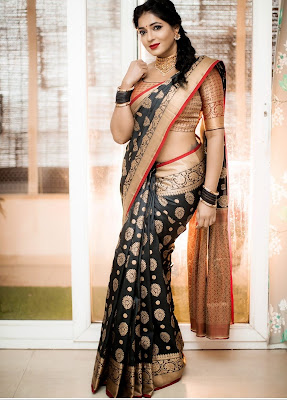 South Actress Reshma Pasupuleti in wedding saree photos South Actress Reshma Pasupuleti in wedding saree photos