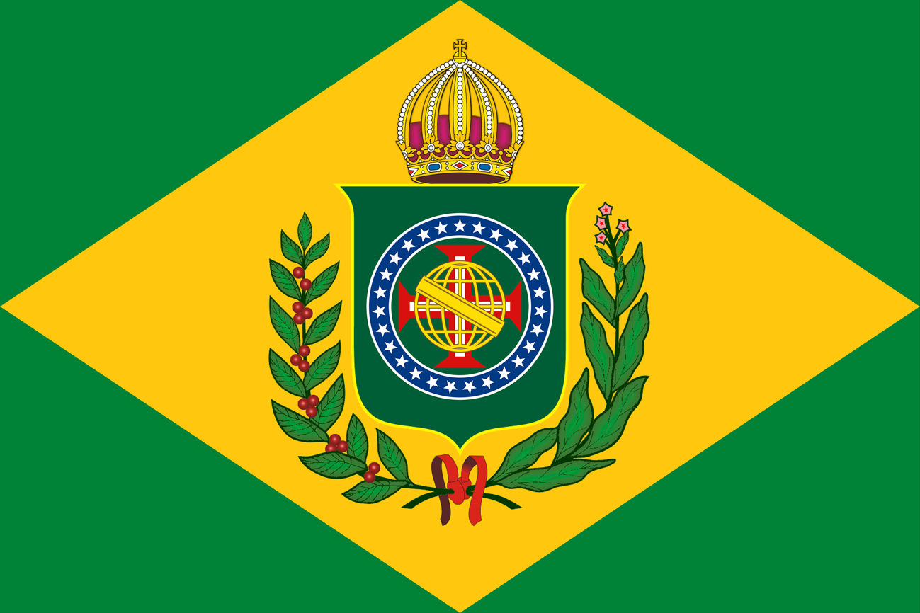 Bandeira do Brasil Imperial - Atualizada com as 27 Estrelas - Versão (10 X 15)