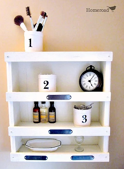 How to make DIY bathroom shelves. Homeroad.net