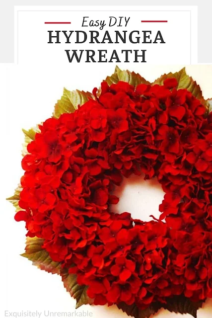 Easy DIY Hydrangea Wreath
