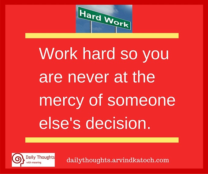Hard Work Always Pays - Success Mantra 11