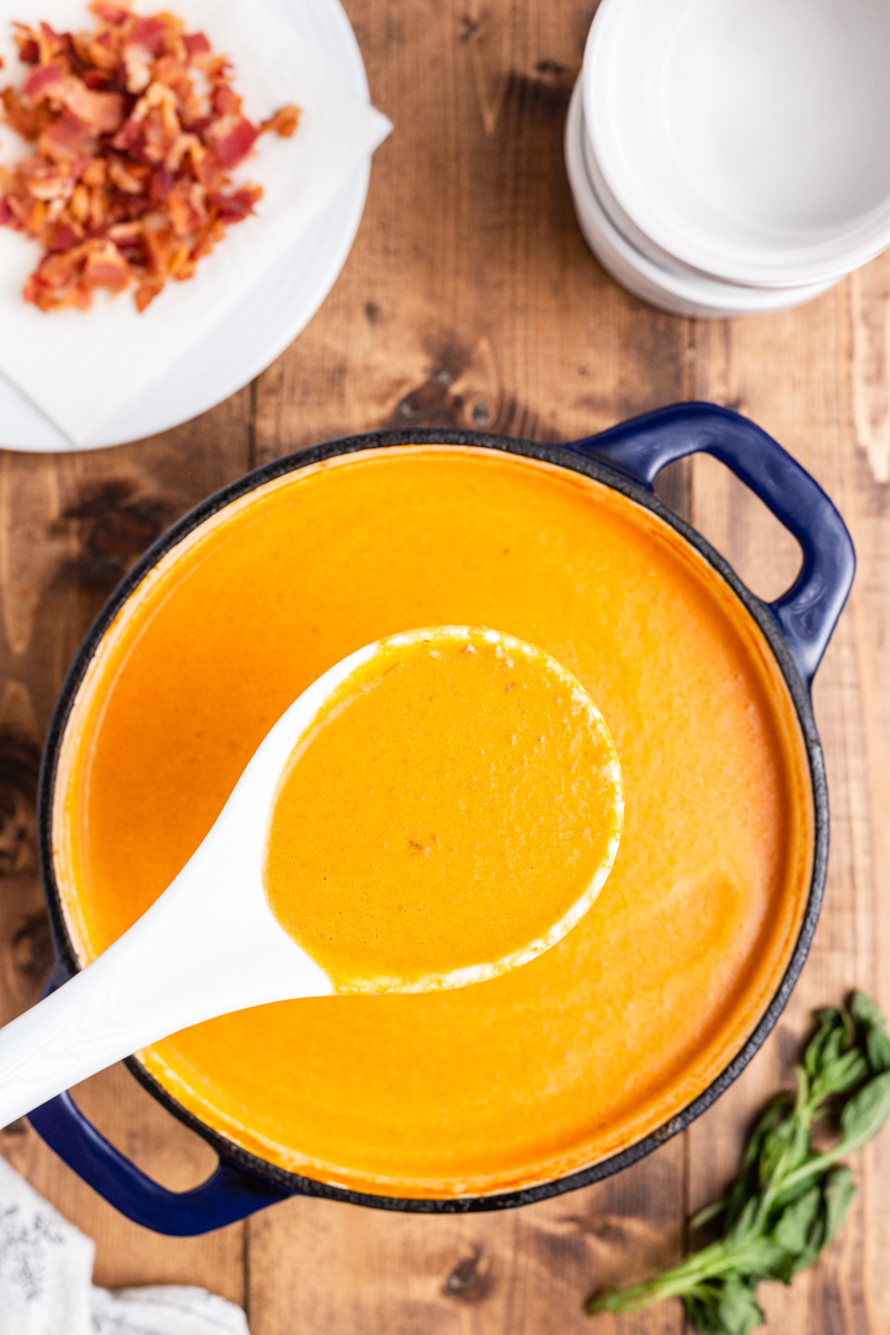 Keto Tomato Bisque with Bacon Bobbi's Kozy Kitchen