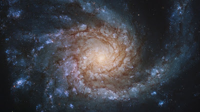Spiral Galaxy NGC 4254, Stars, Space Spiral Galaxy NGC 4254, Stars, Space