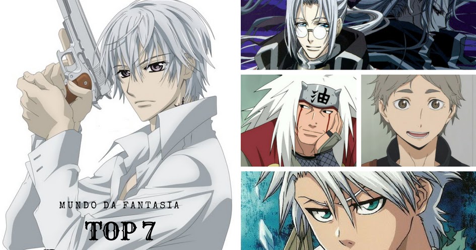 🆕Top 10, personagens de cabelos brancos nos animes 🆙