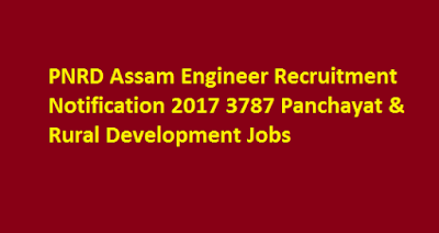 PNRD Assam Recruitment 2017