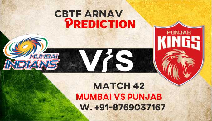 IPL 2021: MI vs PBKS 42nd Match Prediction & Cricket Betting Tips Free