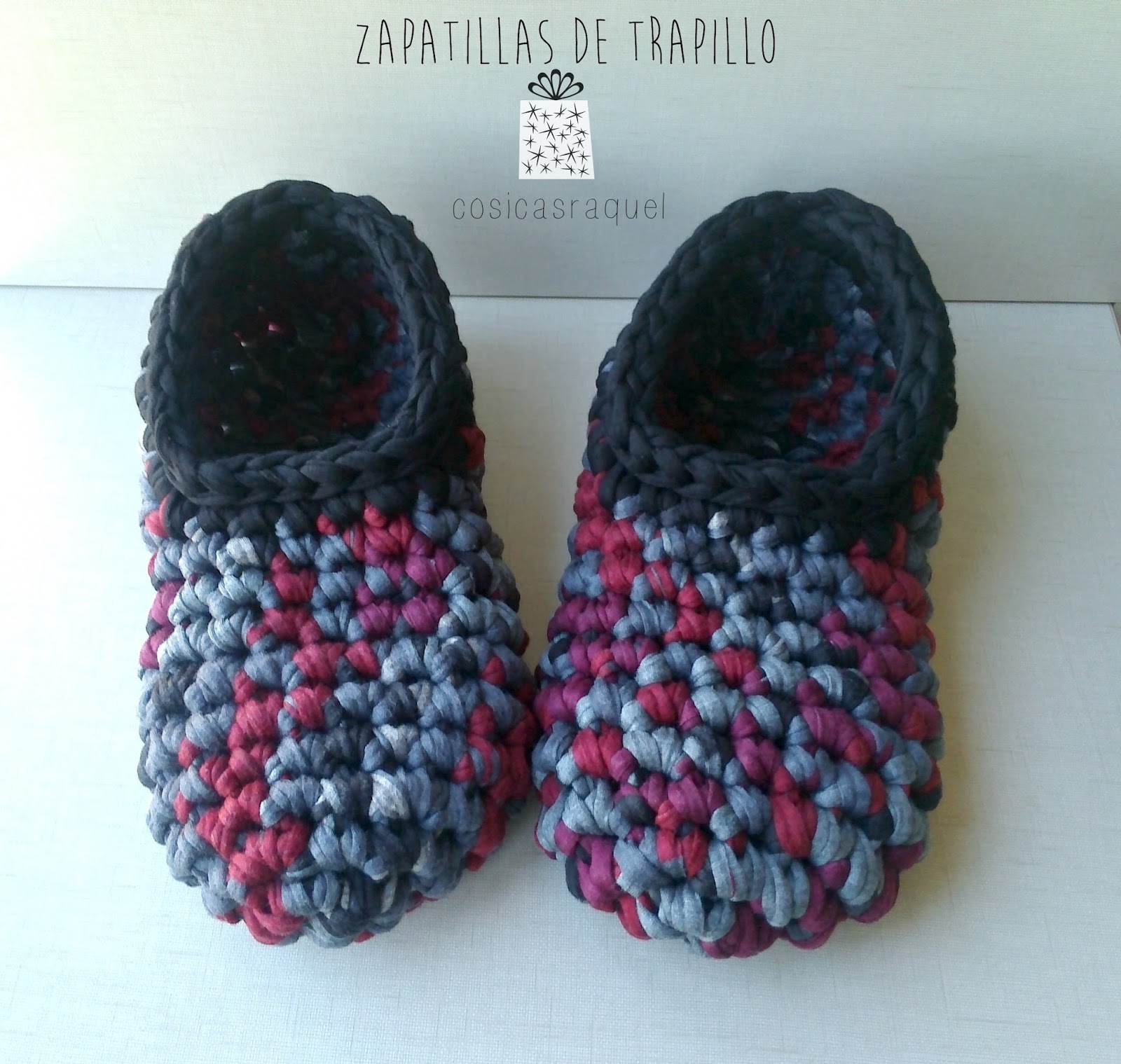 Trapillo Pantuflas De Crochet Pantuflas Crochet Pantuflas En