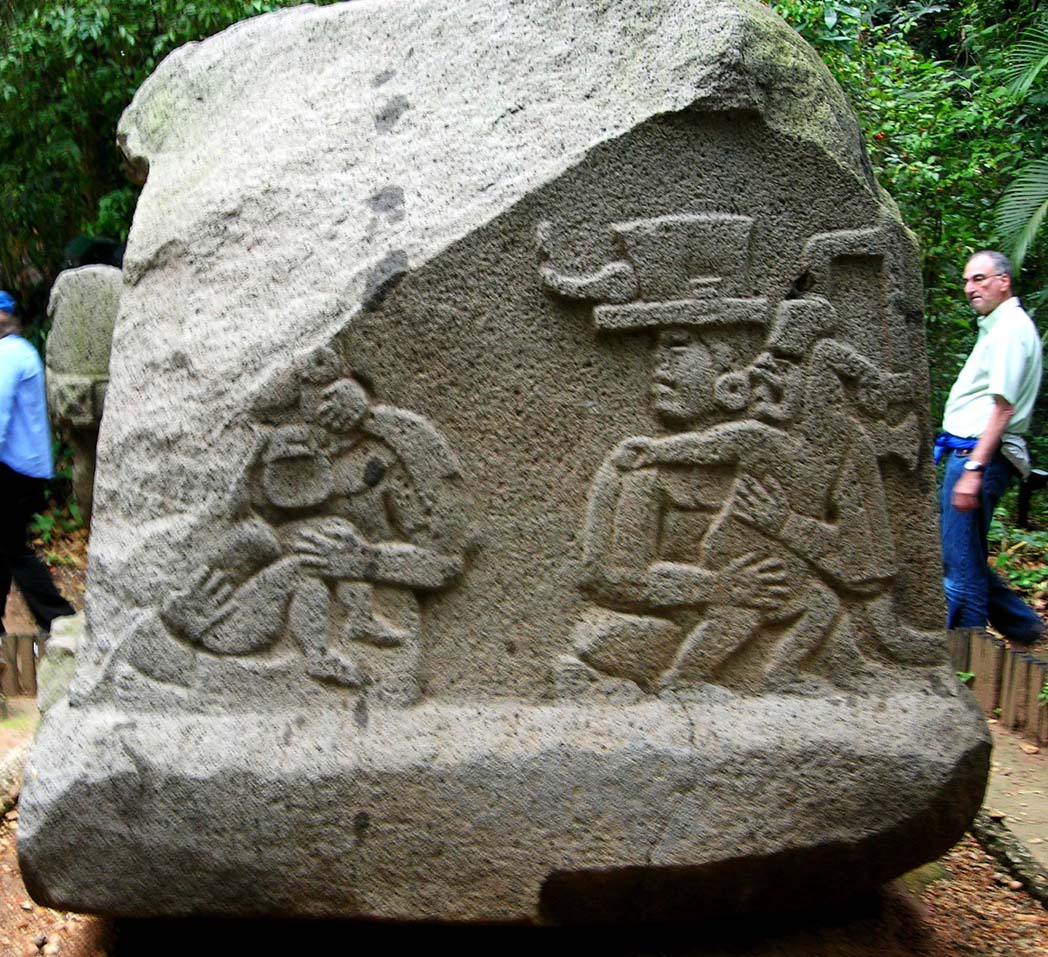 Olmec sculptures in the La Venta Museum, Mexico Ancient Inquiries