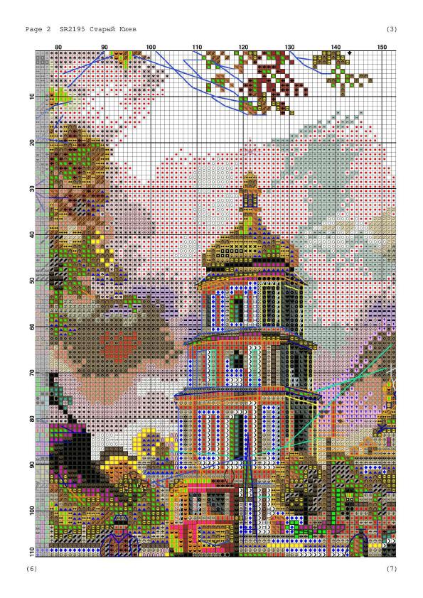 Котейкины хотелки;) Старый Киев. Нова Слобода. Old Kiev. Cross stitch