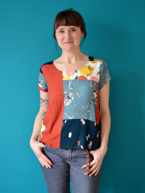 'So, Zo...': Patchwork Scrap-buster Scout Tee