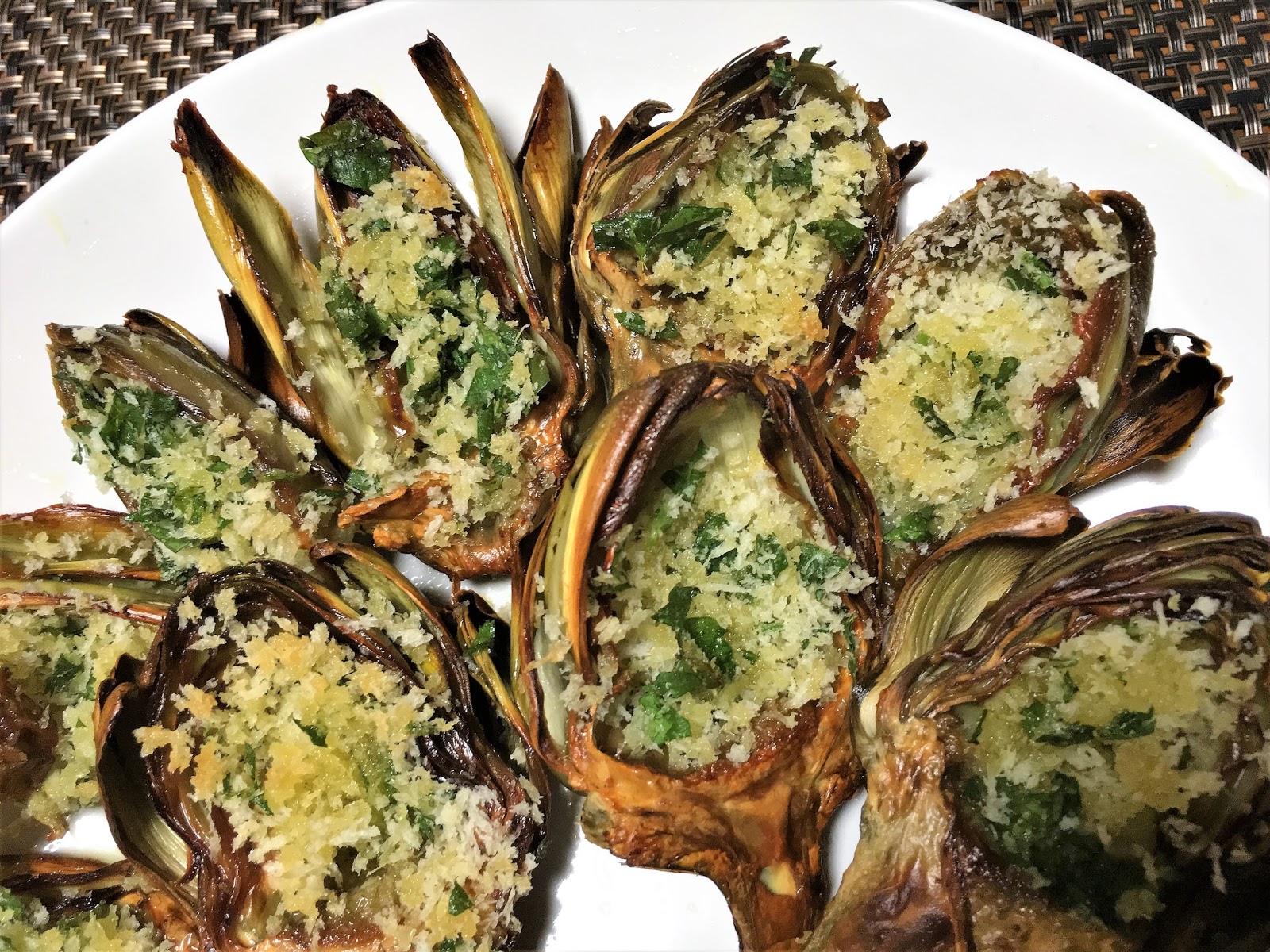 Roasted Baby Artichokes and a Walk In The Woods mysavoryspoon