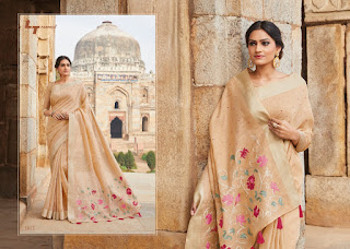 LT fabric Naisha Line Silk bridal Saree