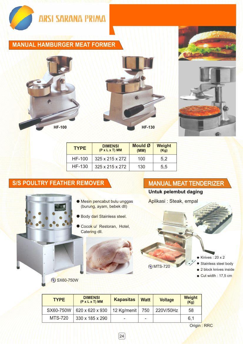 ARSI SARANA PRIMA Manual Ham Meat Foamer, Poultry Remover