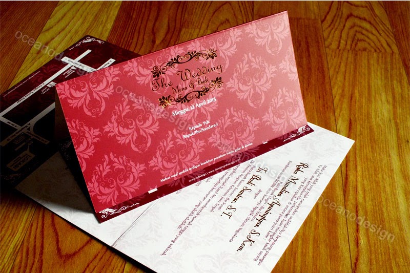 desain dan cetak undangan nikah mona &amp; Budi Jasa Desain