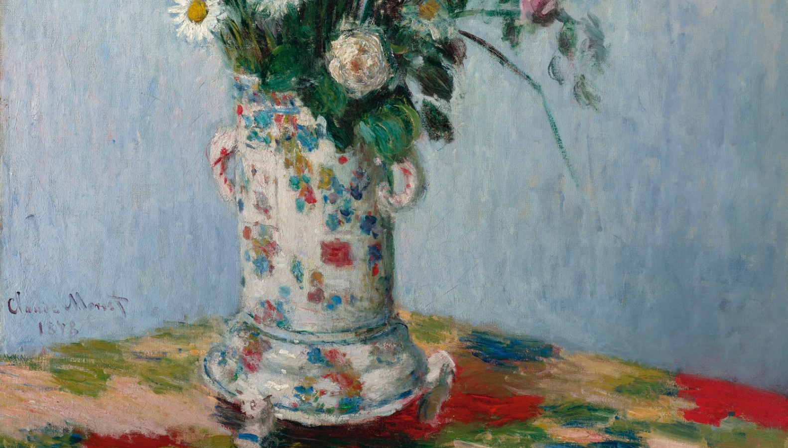 Claude A bouquet of gladioli, lilies and daisies, 1878 Tutt'Art