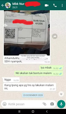 Paket sampai tujuan Paket sampai