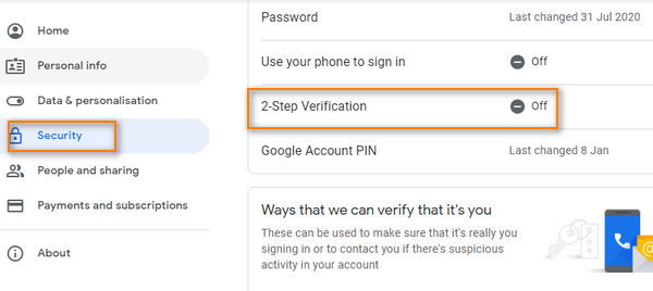 2-Step Verification