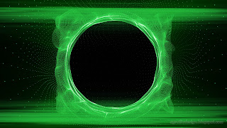 Ring Of Green Shine Plasma Background Effects Design