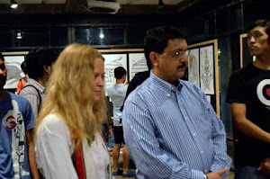 Inaugeration of Exhibition of Pardhan Gond Paintings, at NID