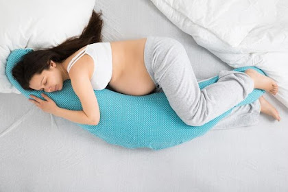 Sleep Position of a Safe and Comfortable Young Pregnant Mother