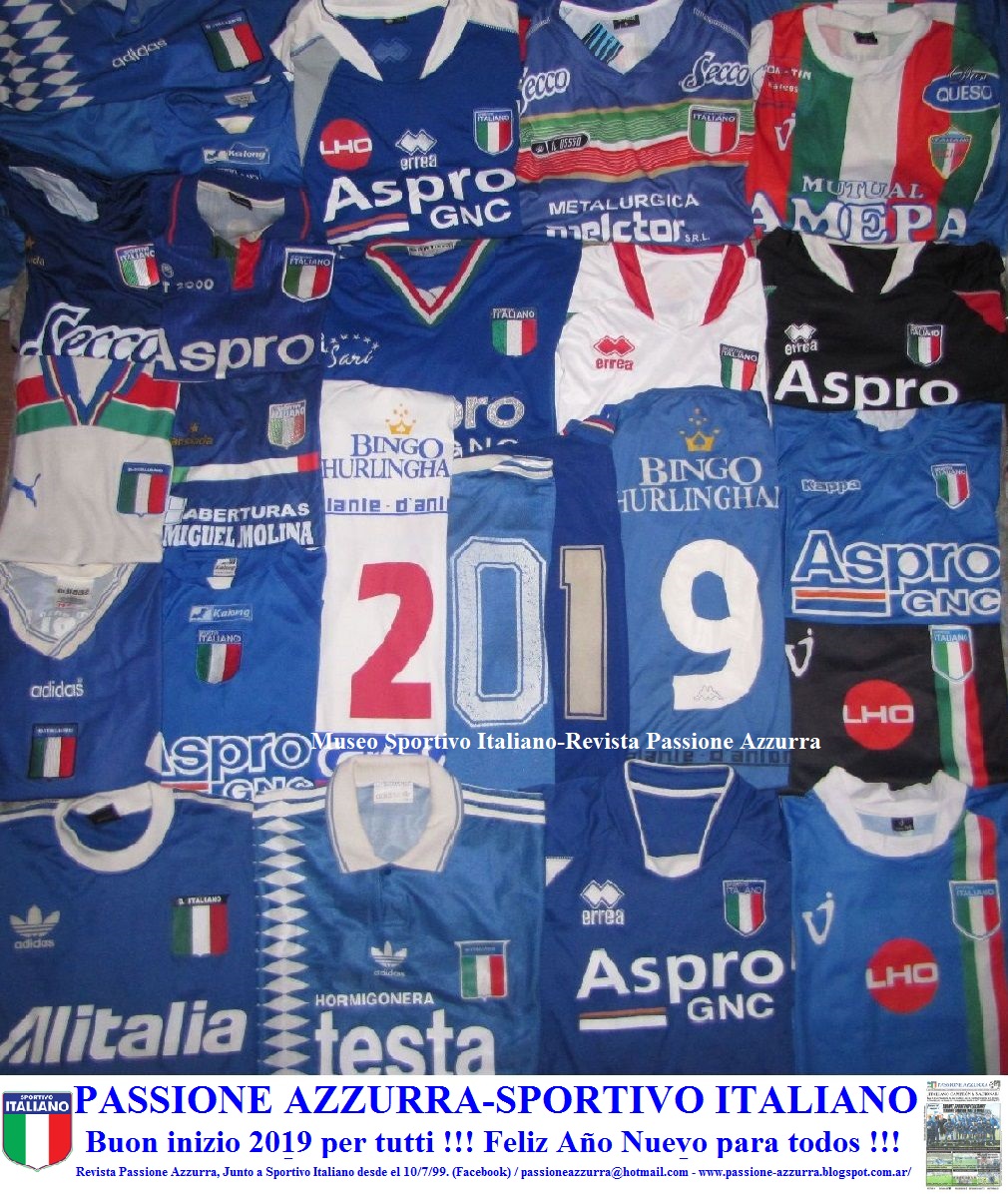 PASSIONE AZZURRA: 21/1/2020 HISTORIA-A.C.I.A. / SPORTIVO / DEPORTIVO  ITALIANO. ESCUDOS DE VARIOS AÑOS ENTRE 1955 Y 2020.