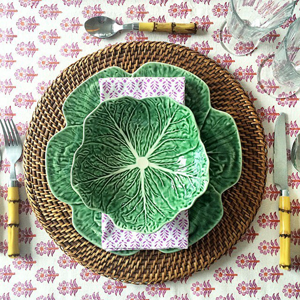 Aesthetic Oiseau Cabbage Ware Tablesetting