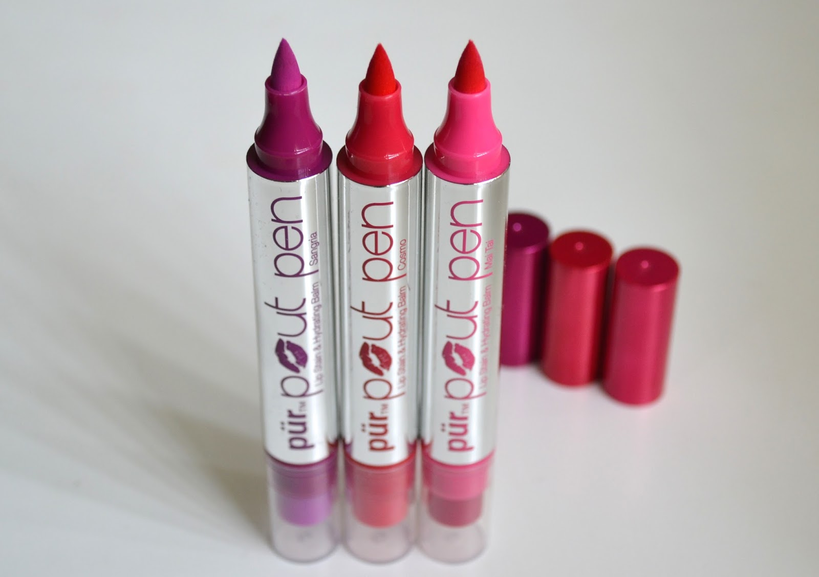 Aquaheart Pur Minerals Pout Pen Lip Stain & Hydrating Balms (3 Shades