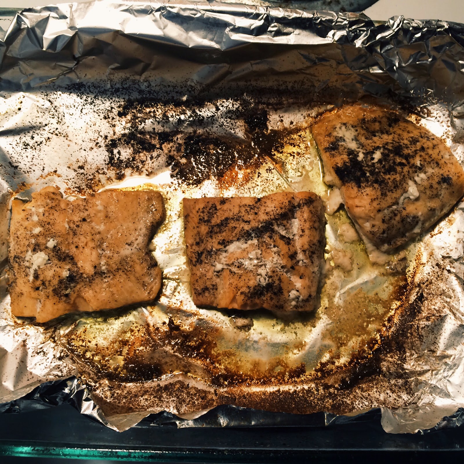 Salt Seasoned Salmon Blue Thyme