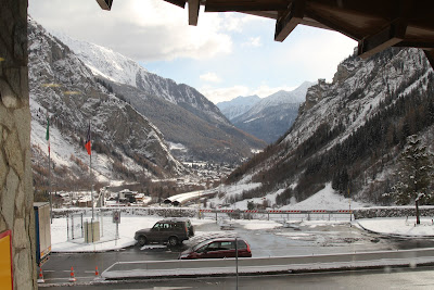 Courmayeur View from Mont Blanc Reststop