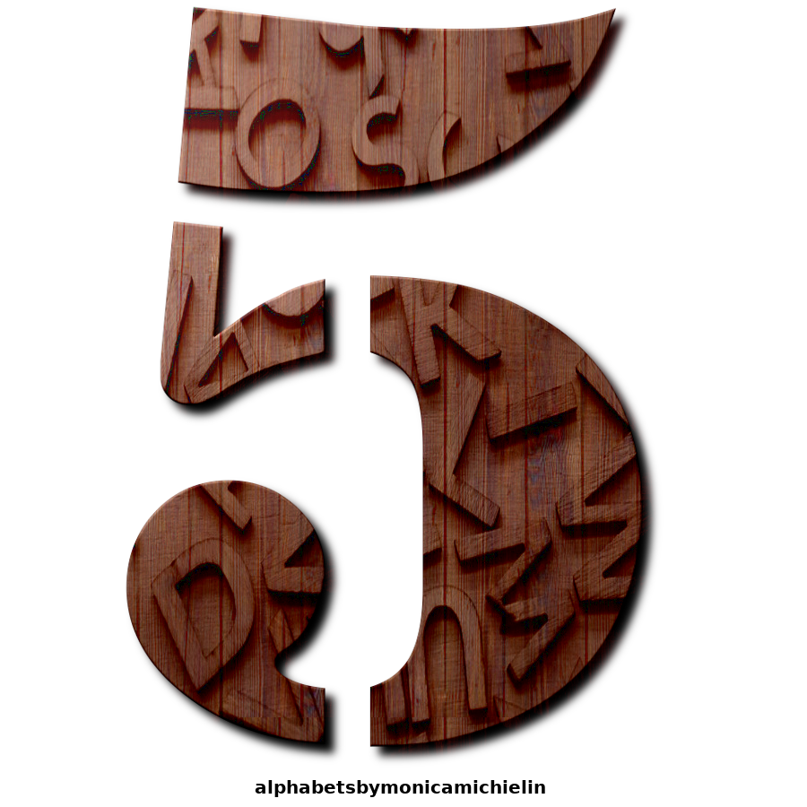 M. Michielin Alphabets: LETTERS TEXTURE WOOD ALPHABET, NUMBERS AND