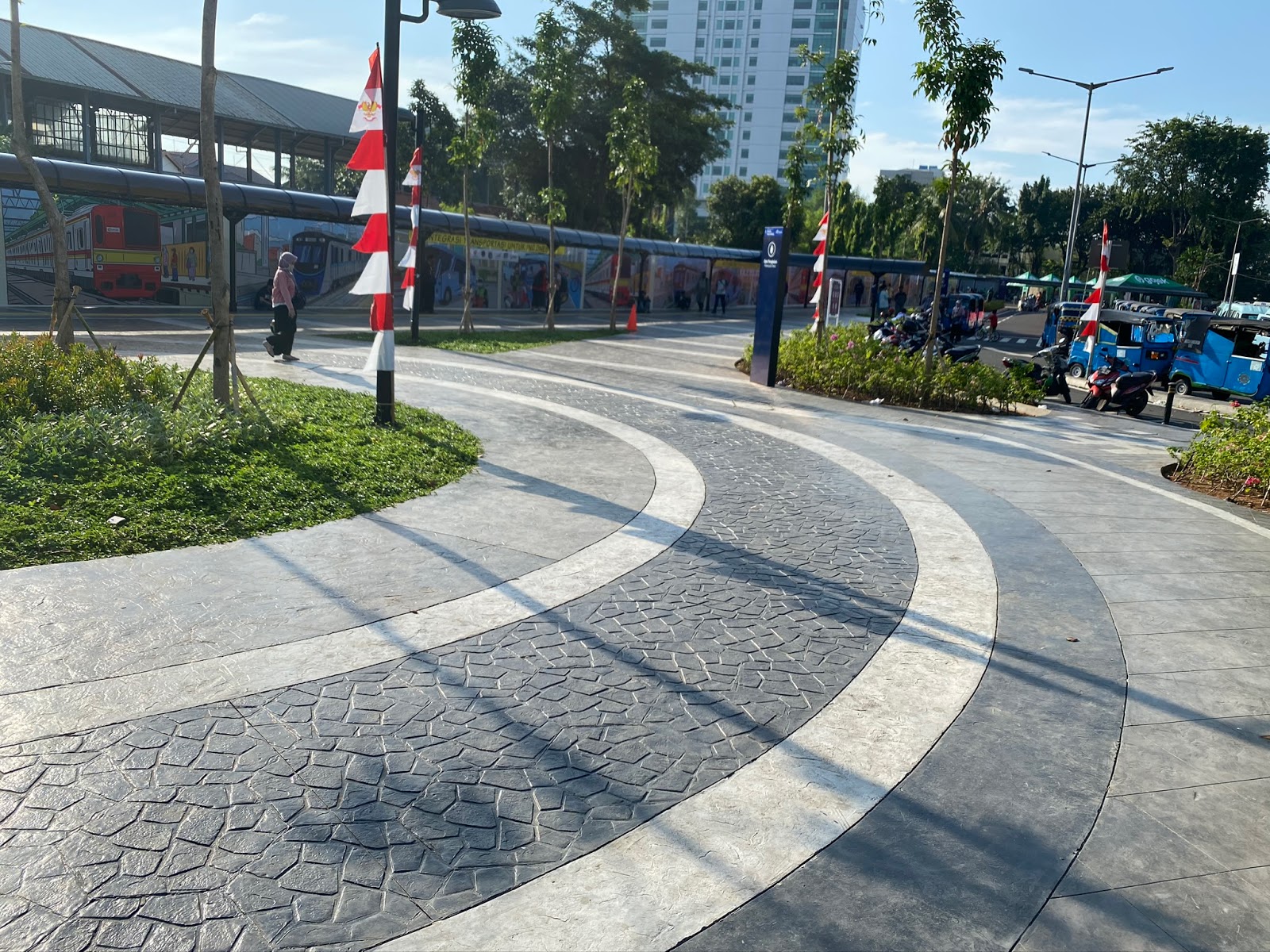 Patterned Concrete Indonesia Stasiun Tanah Abang Jakarta