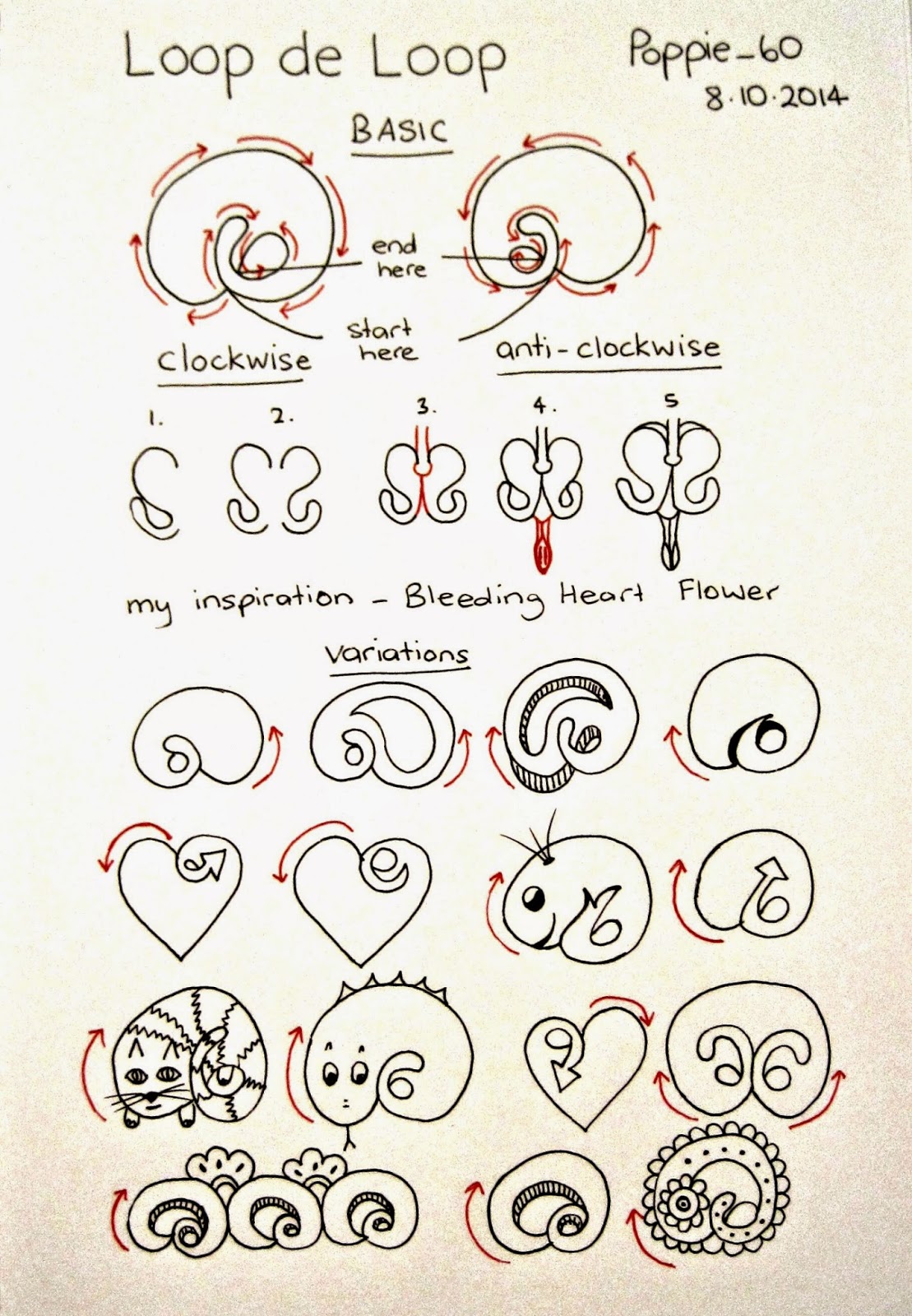 Poppie's Pen Pics ©: New Pattern - Loop de Loop