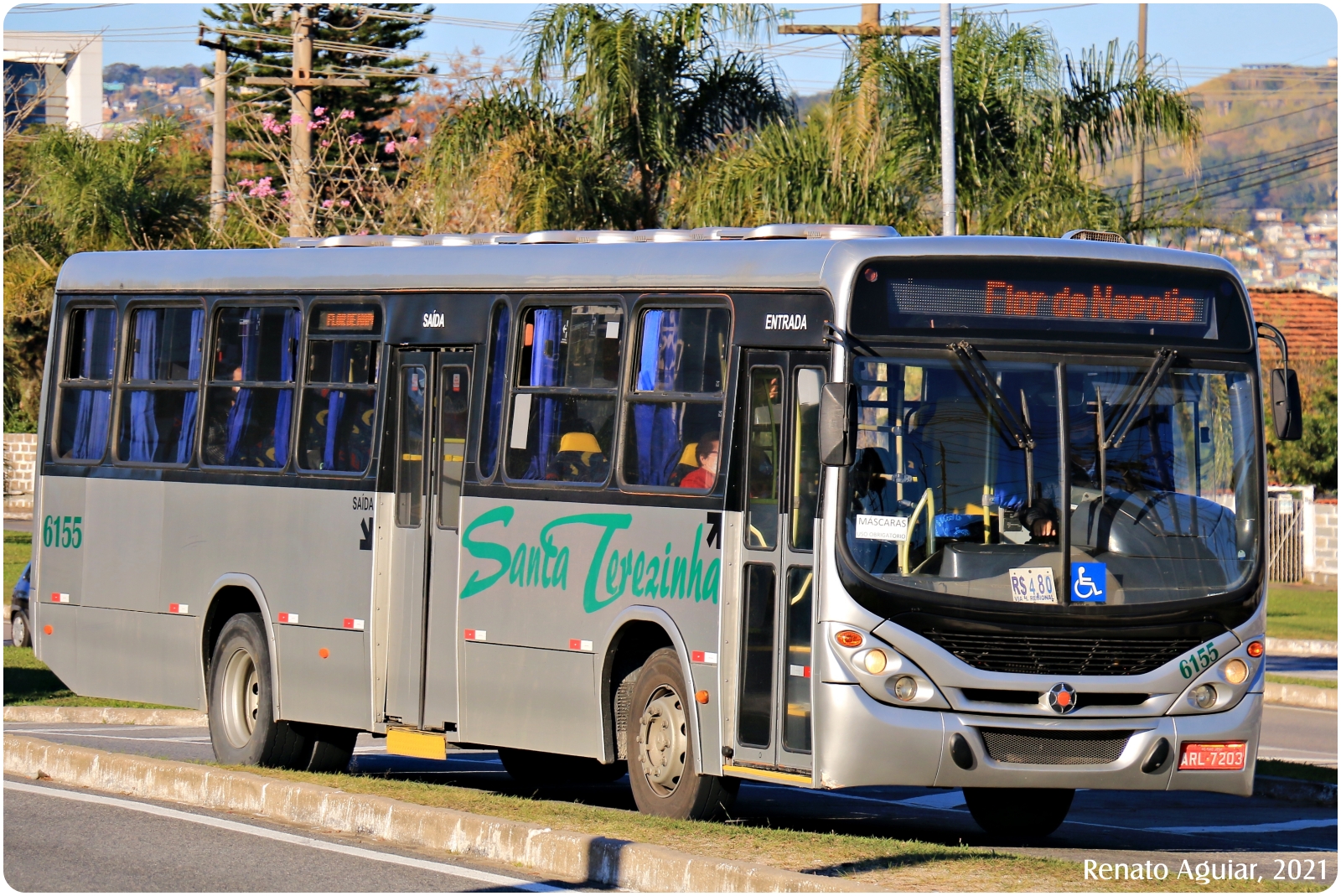 Floripa Ônibus SANTA TEREZINHA 6155 ANTES E DEPOIS
