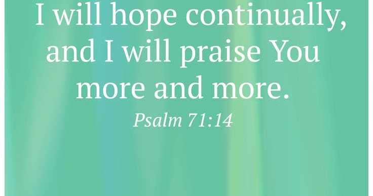 Seth and Amy's Ministry and Life Blog : Hope Continually, Praise More