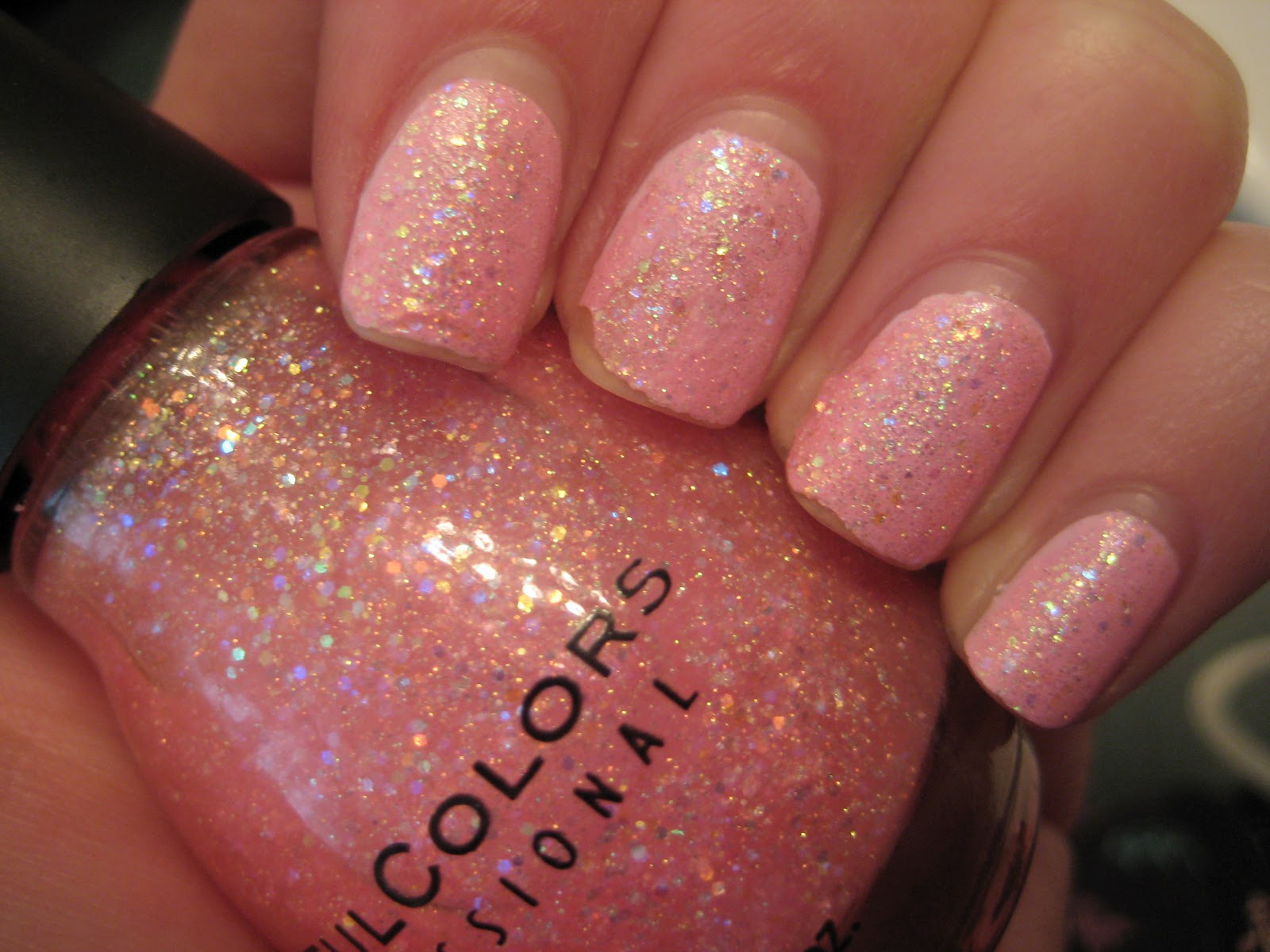 1. Sinful Colors Professional Nail Polish - Pinky Glitter - wide 3
