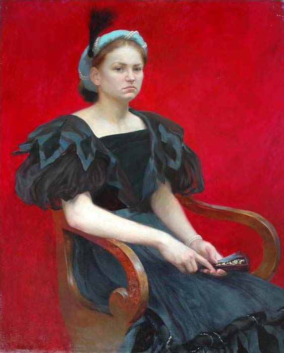 The Red Mask | Elena Kukanova [Елена Куканова] 1979 - Russian painter