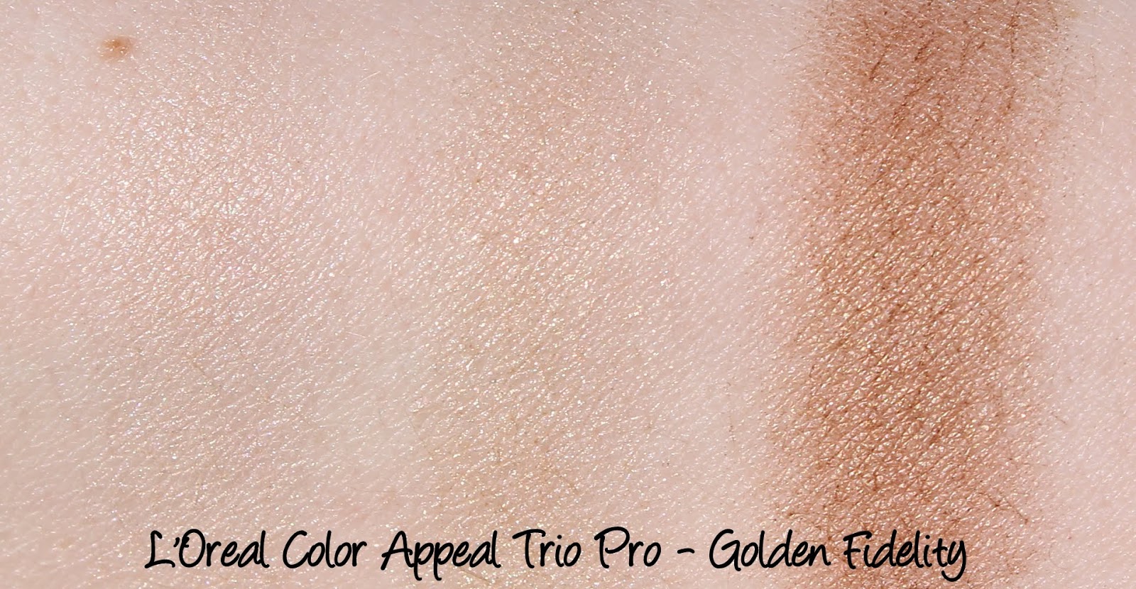 L'Oreal Color Appeal Trio - Golden Fidelity Swatches & Review