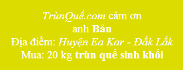 Trùn quế Ea Kar