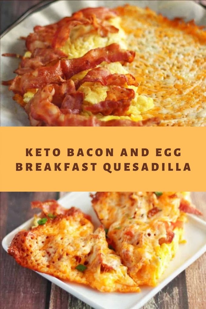 Keto Bacon And Egg Breakfast Quesadilla