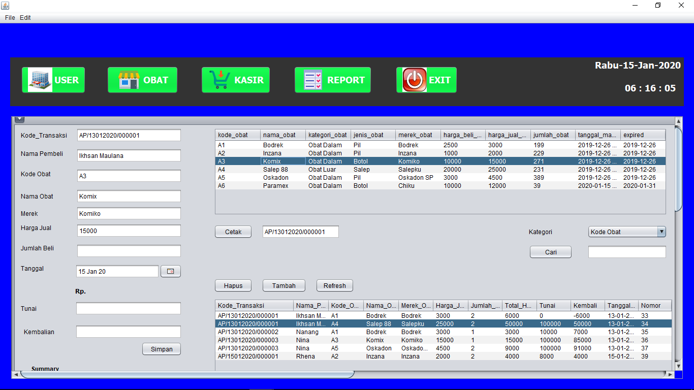 Membuat Aplikasi Apotek Dengan JAVA GUI NETBEANS + MYSQL