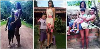 Hotunan Yarinyar da Ta Fi Kowa Tsawo a Brazil Tare da Mijinta Hotunan Yarinyar da Ta Fi Kowa Tsawo a Brazil Tare da Mijinta