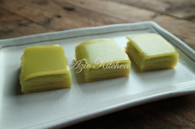 Kuih Lapis Tepung Beras Yang Mudah