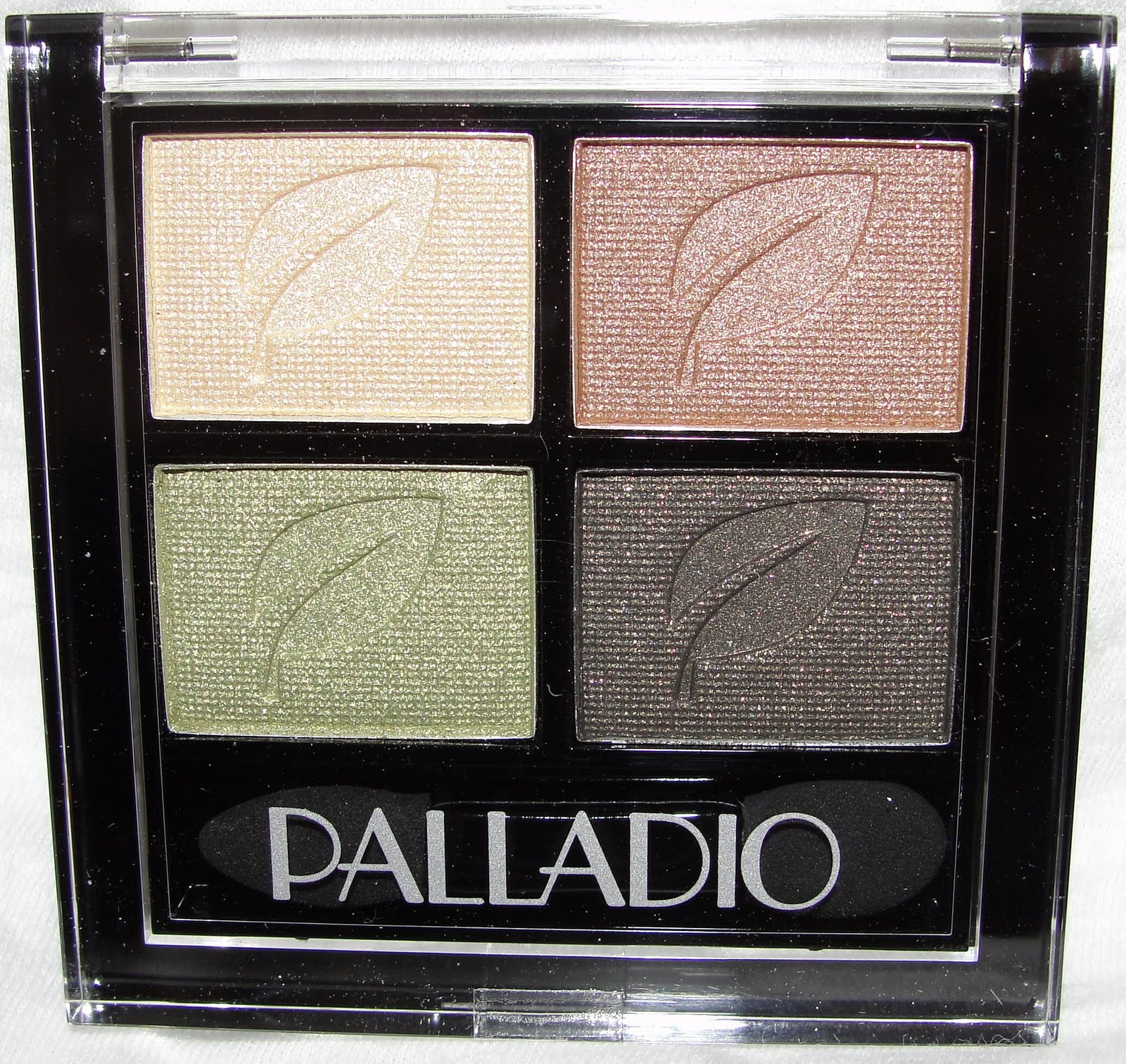 Palladio Herbal Eyeshadow Quad 'Smokey Eyes' – 5 G Kompakt Mit 4 Lidschatten (Matt & Glitzer)