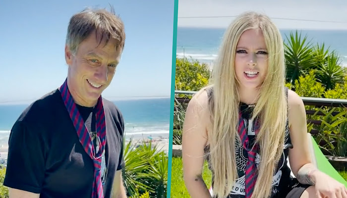 Avril Lavigne hace su debut en TikTok, con un poco de ayuda del 'Sk8er Boi' Tony Hawk