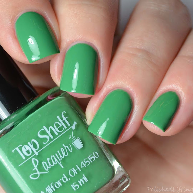 green creme nail polish