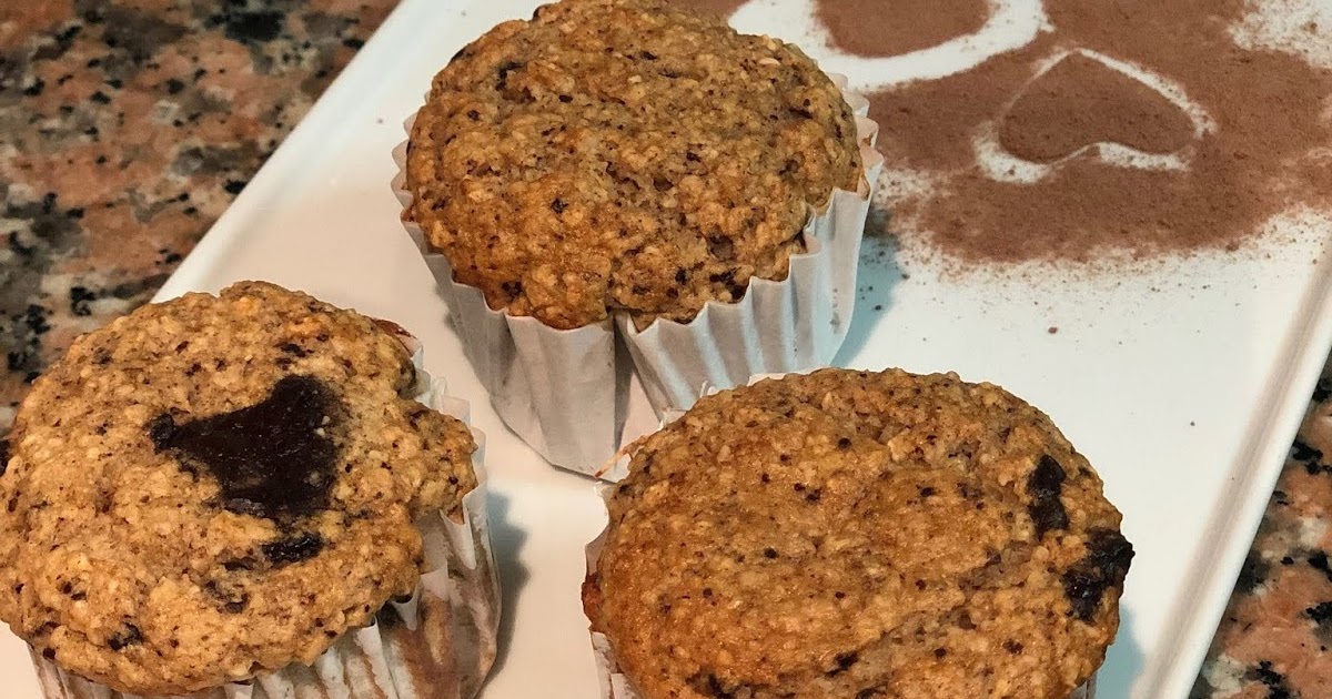 Muffins de Chocolate e Banana