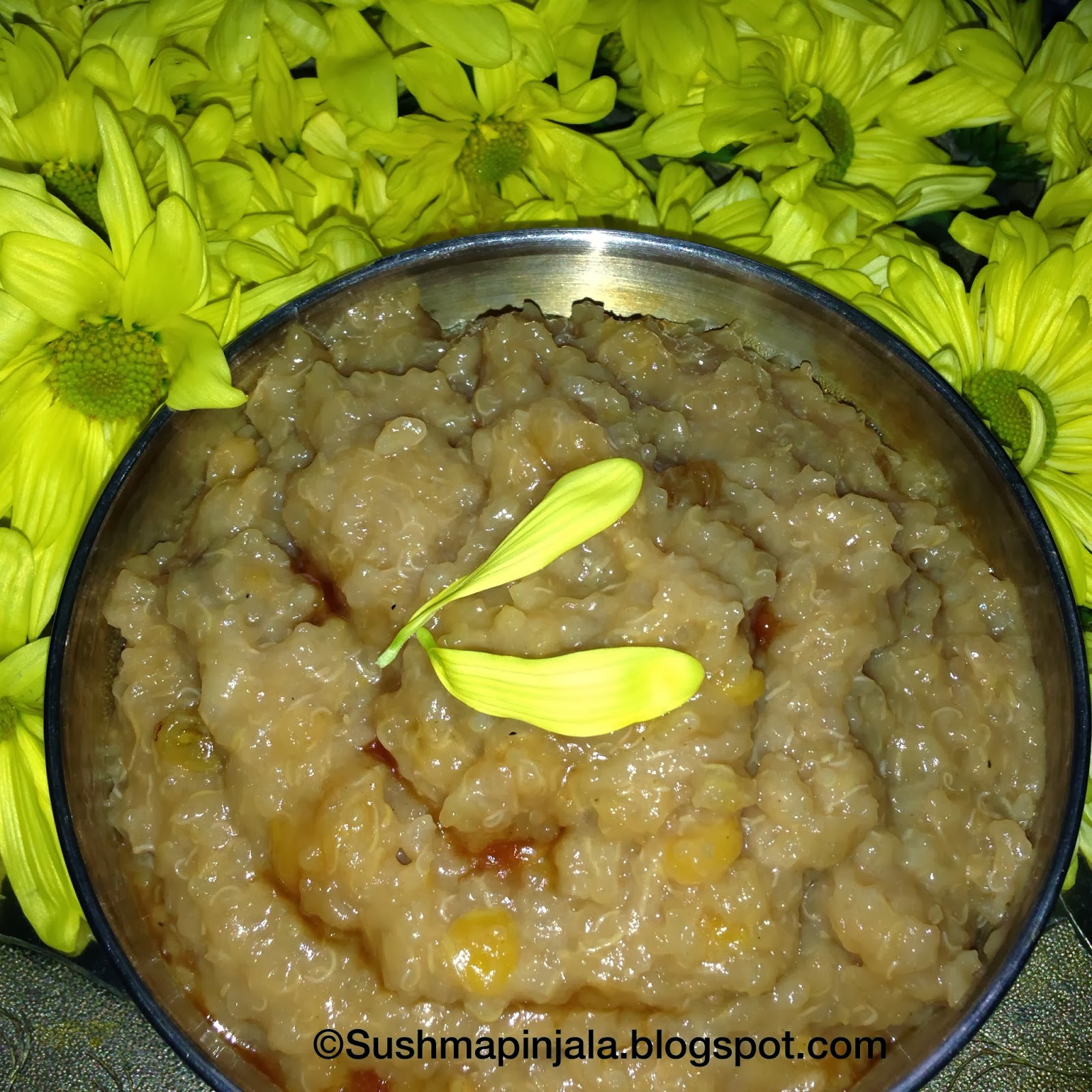 Quinoa  Sweet Pongal with Khajur Ka Gud( Date jaggery)