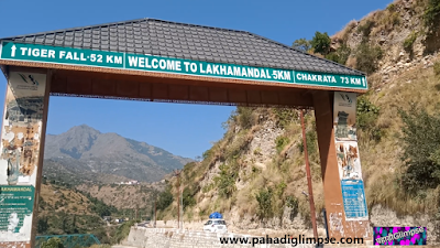 lakhamandal distance from dehradun in hindi