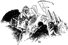 Illustration for Adventure, May 15 1933 - Campfire